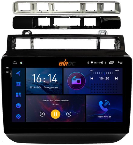 Магнитола для VW Touareg 2010-2018 (RCD550, поддержка подогревов) - AIROC 2K RI-3712 Android 12, QLed+2K, ТОП процессор, 8/128Гб, CarPlay, SIM-слот