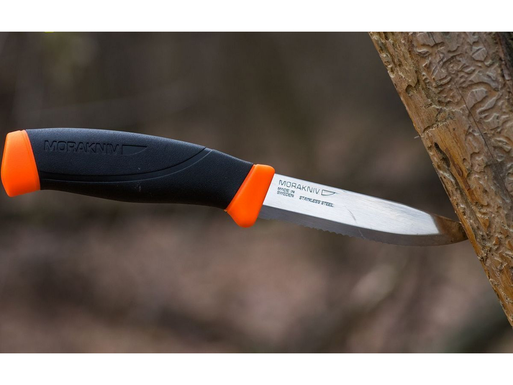 Нож Morakniv Companion F Serrated, нержавеющая сталь, 11829