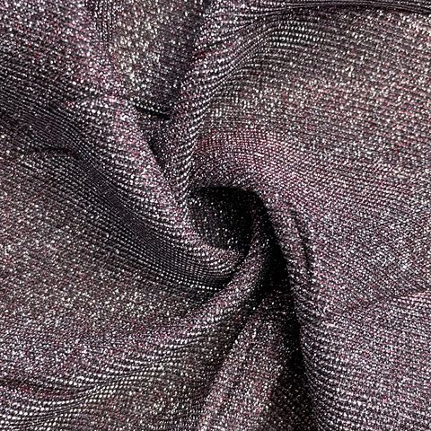 Ткань Софиты ш150см 100%пэ, цвет серебро/розовый отлив