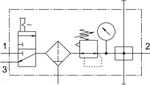LFR-1/4-D-MINI-KB Блок подготовки воздуха