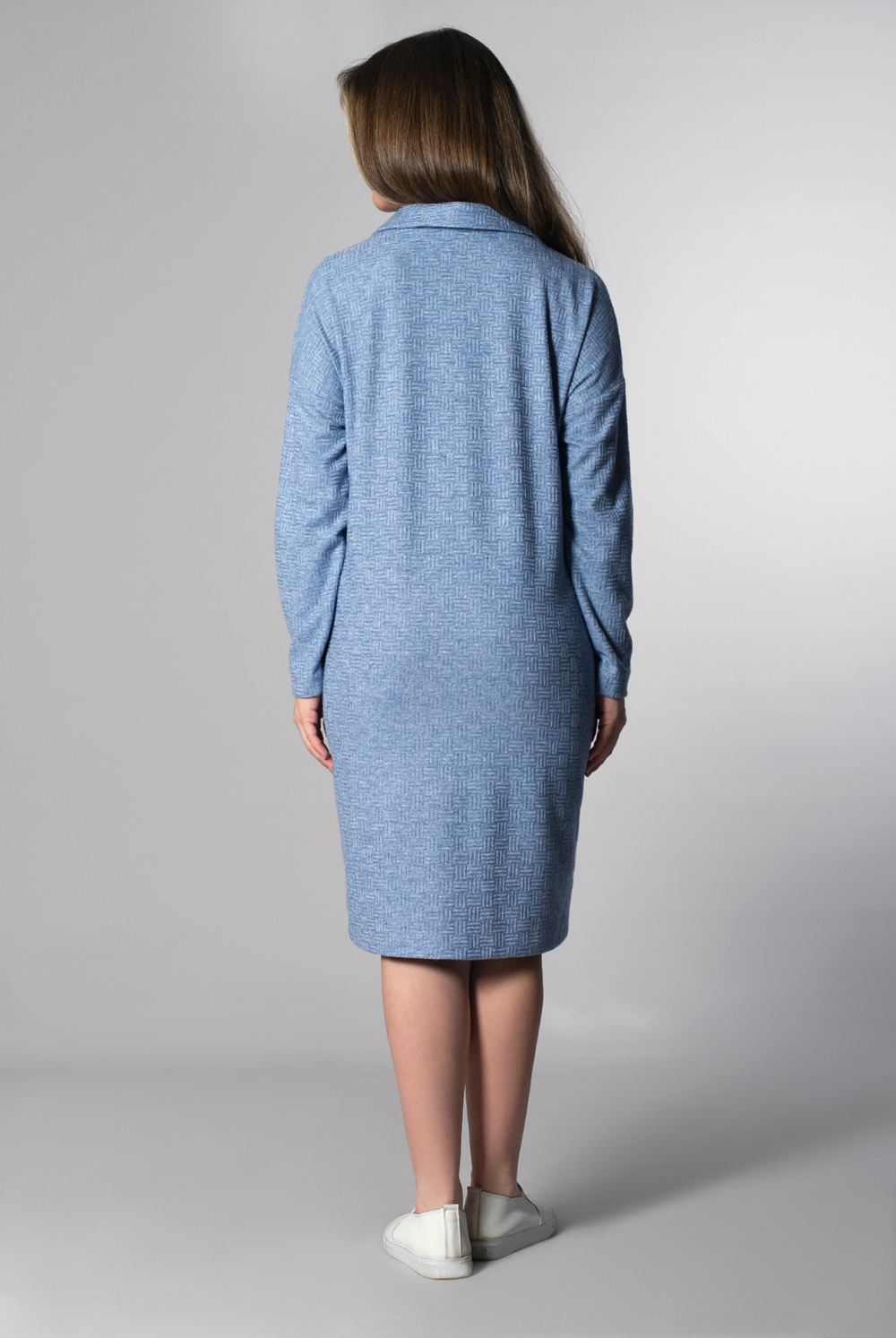 Платье женское 4470АП, Серо-голубой #133СГ054470АП