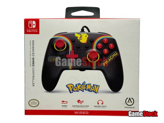 Геймпад проводной PowerA Wired Controller для Nintendo Switch (Pikachu Arcade)