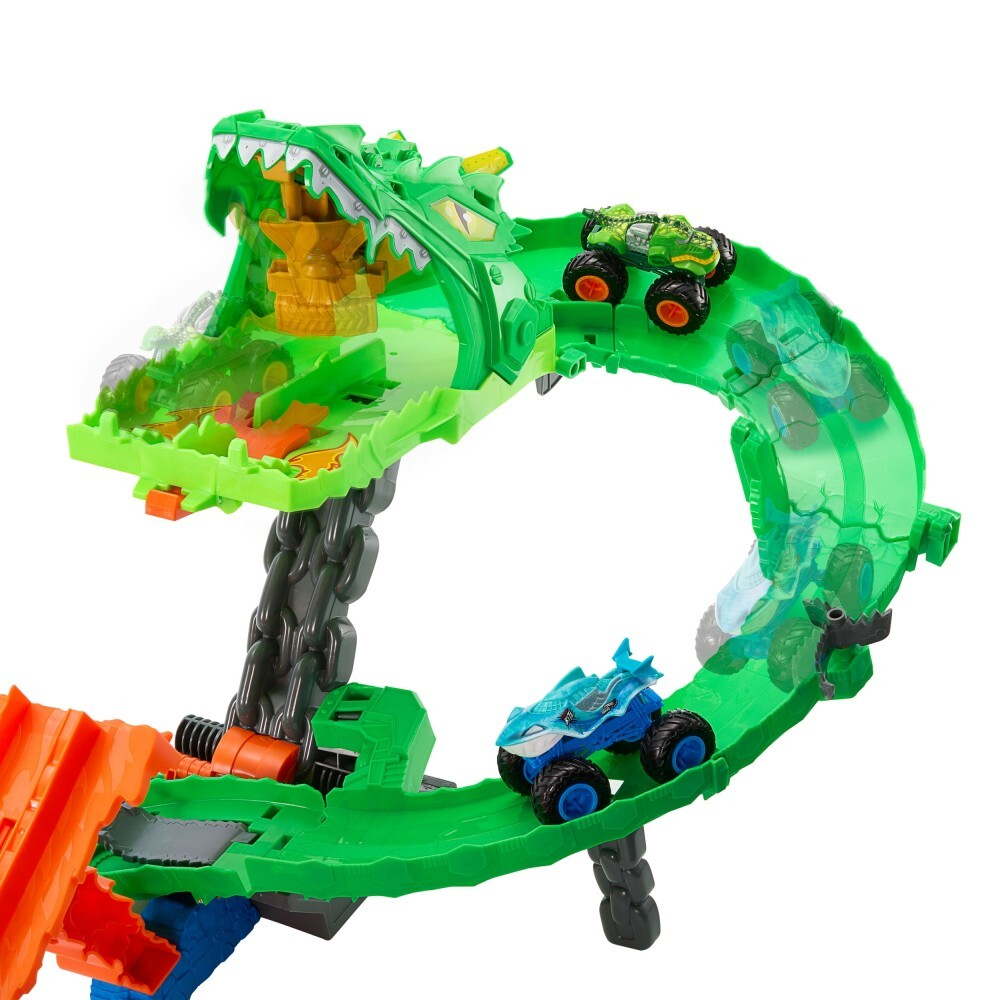 Hot Wheels - Автотрек Monster Trucks DRAGON RACE + 2 машинки JFR06
