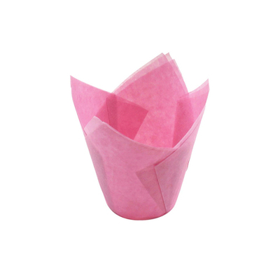 Форма бумажная "Тюльпан" Розовый 50/80мм