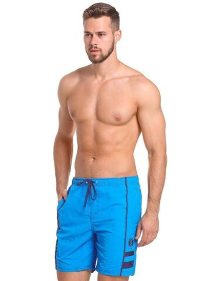 Мужские шорты для пляжного отдыха (Размер: L) (Цвет: голубой)