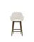 Полубарный стул Konna 65 см бежевый с ножками из темного ясеня