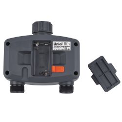 UST-W44 IP65 BLACK Таймер для автоматического полива. 2 канала. Корпус черный. ТМ Uniel