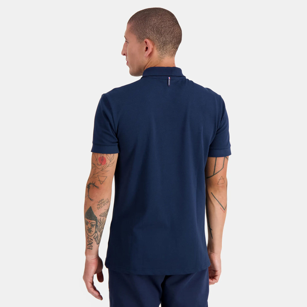Мужское теннисное поло Le Coq Sportif Essential N°1 Polo Men - Dark Blue