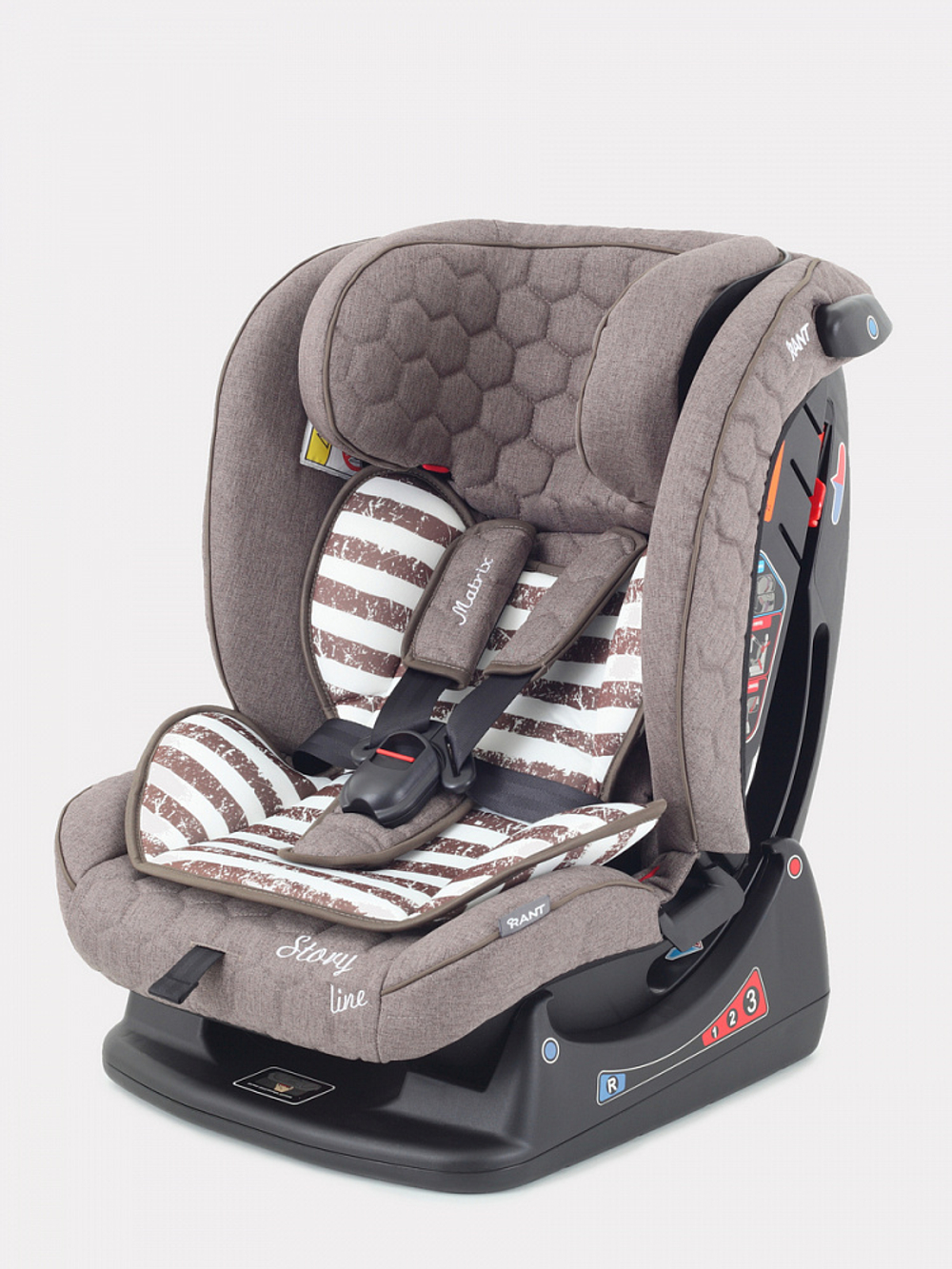 Автокресло Rant AY913 "MATRIX" Story Line (brown) группа 0+-1-2-3  (0-36 кг)