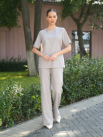 Костюм медицинский женский | Бл-385+Б-137 либерти люкс