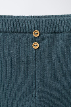 ZARA ЛЕГИНСЫ В РУБЧИК С ПУГОВИЦАМИ, ГЛУБОКИЙ СИНИЙ