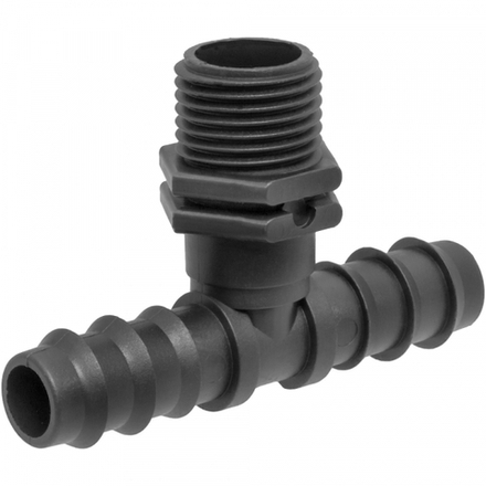 Тройник для трубки с внешней резьбой 3/4" d16/16мм