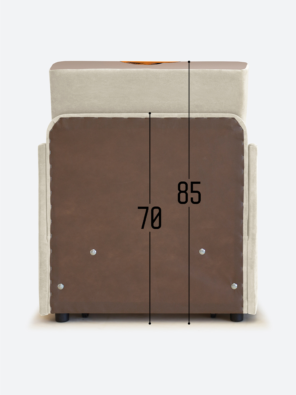 Кресло-кровать "Миник" с подлокотниками, купон Бульдог