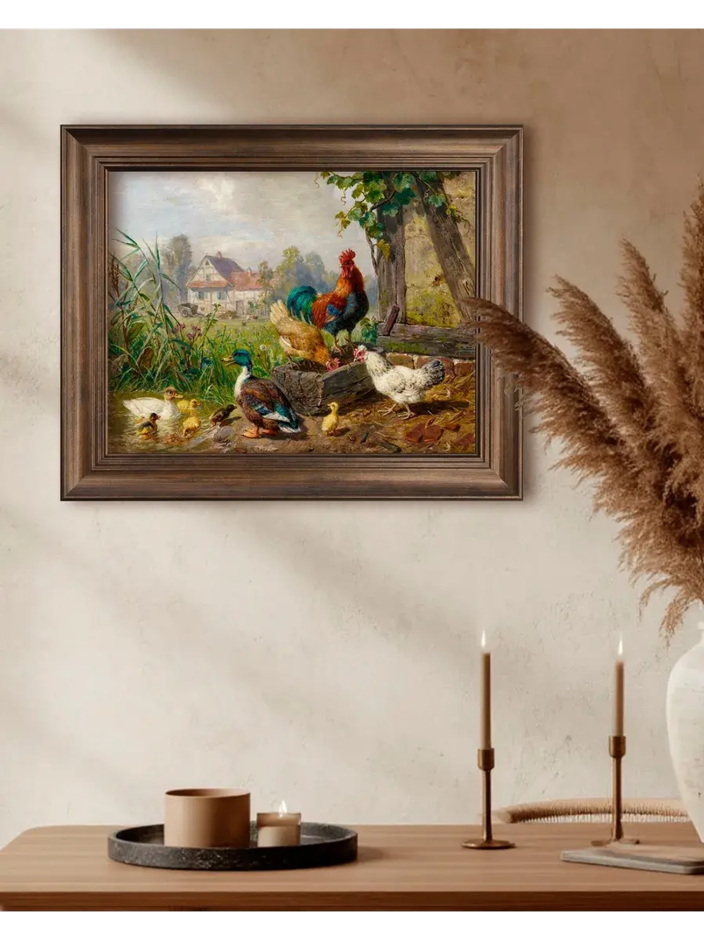 Картина интерьерная на холсте в раме 25*31 см