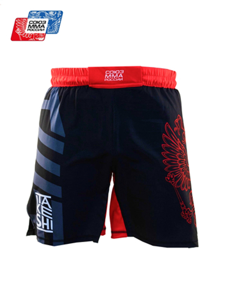 Шорты TFG Союз ММА России (Lite) детские (черный-красный)