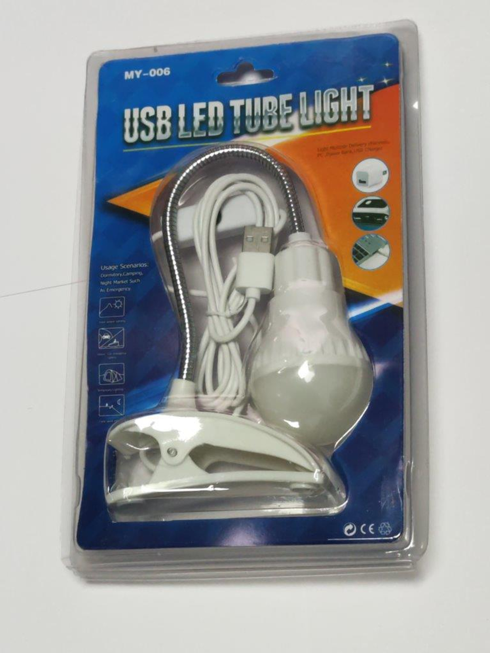 Лампа XL-006-USB с прищепкой