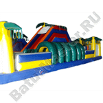 Надувная полоса препятствий "Супер - джунгли"