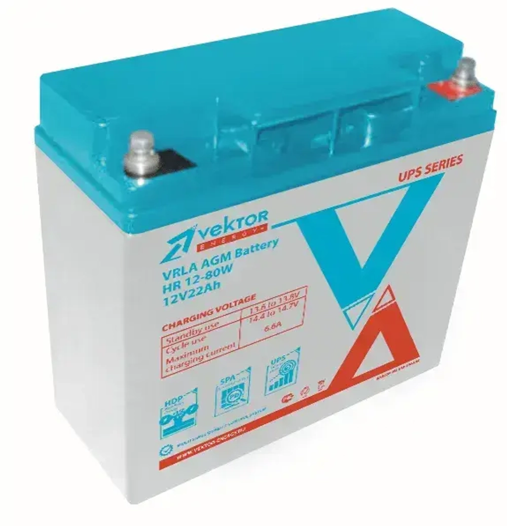 Аккумуляторная батарея Vektor Energy HR 12-80W