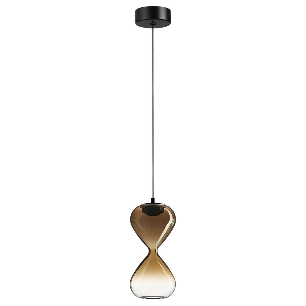 5094/4LA PENDANT ODL25 357 черный/золотой градиент/прозрачн./металл/стекло Подвес LED 4W 4000K 388Лм GLESSI