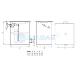 РУ.15.0 Регулятор уровня воды 150х100х290 1,5" (внутр.)