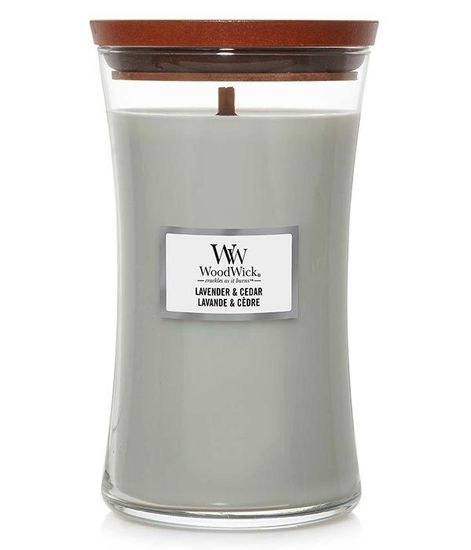 Лаванда и кедр, ароматическая свеча, WoodWick