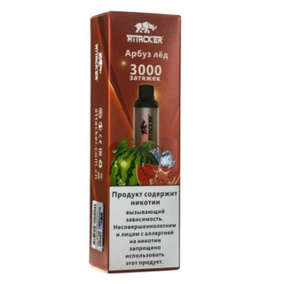 Купить Одноразовый Pod Attacker - Арбуз Лед (3000 затяжек)