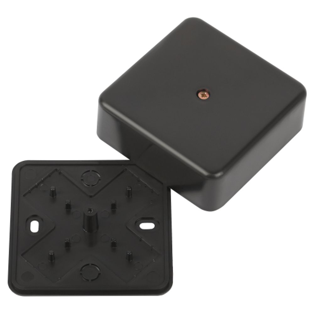 Распаячная коробка ЭРА BS-B-75-75-28 для кабель-канала черная 75х75х28мм IP40