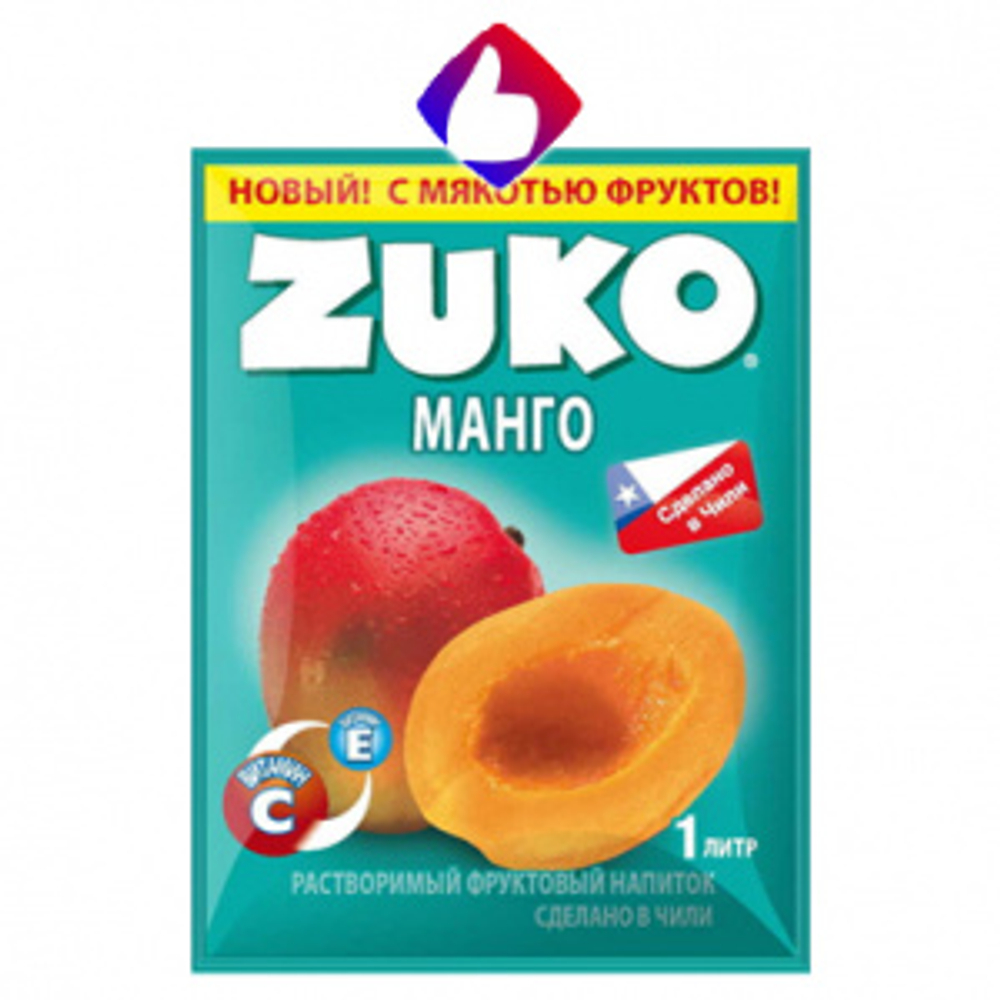 Растворимый напиток ZUKO Манго  20г*12шт*8 блоков.