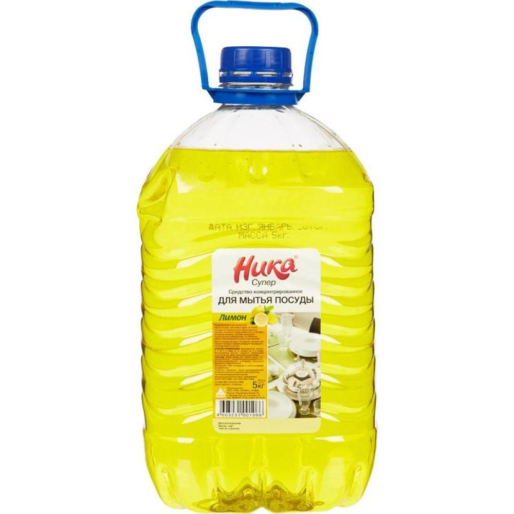 Средство для мытья посуды Ника Супер Лимон 5 л