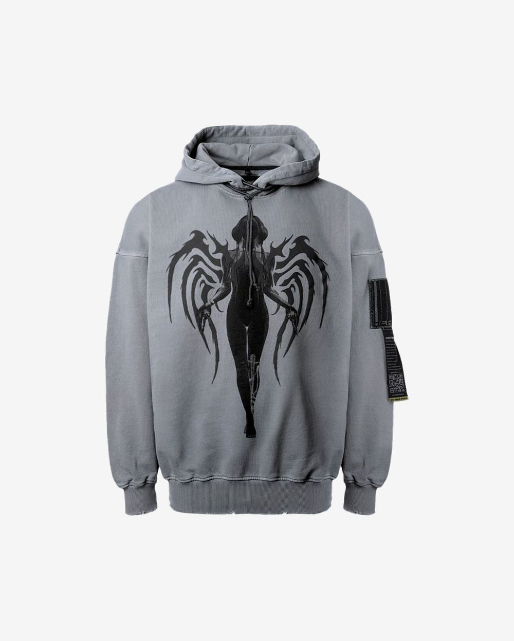 Худи Heartz «Grime» Garment-Dyed Distressed Hoodie