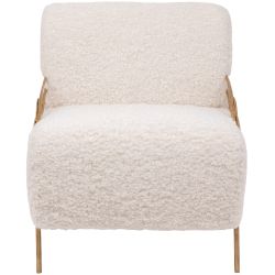 Кресло Нимфея Молоко Бронза