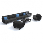 Лаунж зона угловая Ideal Patio БЕЛЛИСА модульная маренго