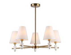 Ambrella Люстра на штанге с абажурами и мрамором Ceramo Classic LH75044