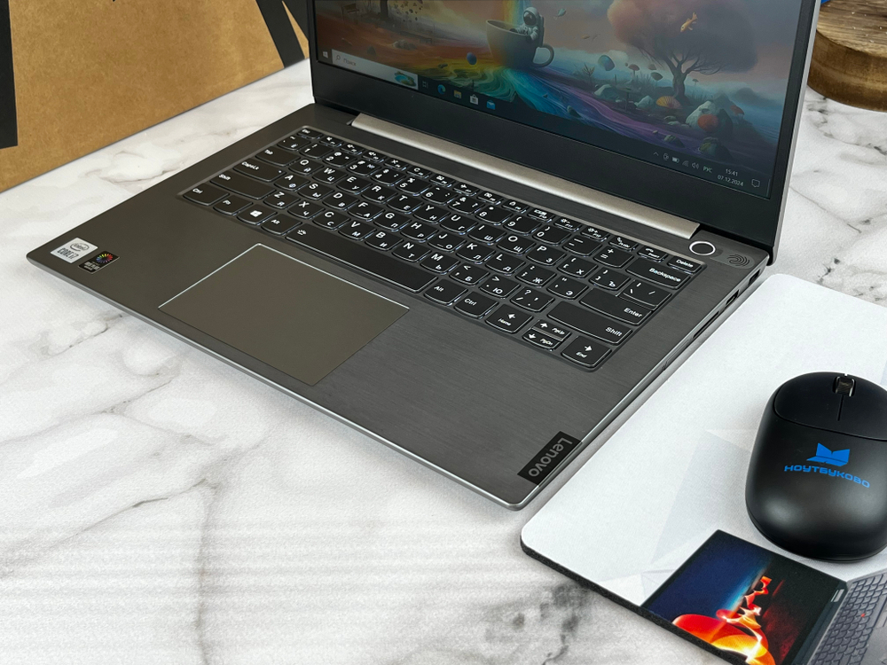 Ноутбук Intel Lenovo ThinkBook 14-IIL Core i7 1065G7, FHD IPS 14", Intel Iris Plus, Windows 10 серый русская раскладка