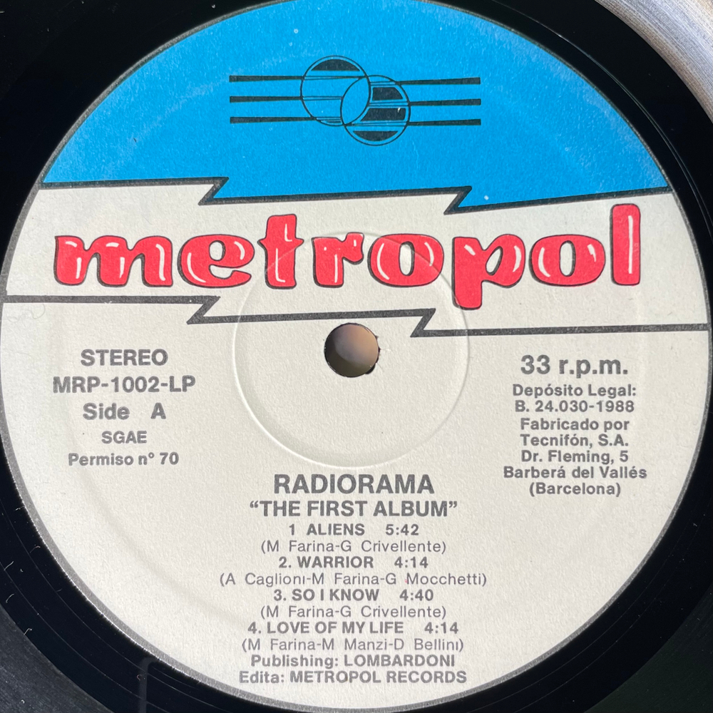 Radiorama ‎– The First Album (Испания 1988г.)