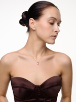 Колье "Cube pearl" Silver