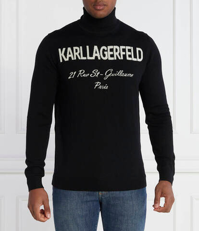 Хлопковый гольф knit Karl Lagerfeld - черный(655020 534399)