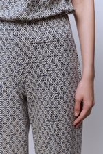 Брюки из трикотажного хлопка с принтом