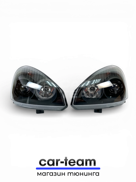 Фары на Лада Приора 2 (21704, 21724) передние с Bi LED модулями 2.5 дюйма, черная маска (под ключ)