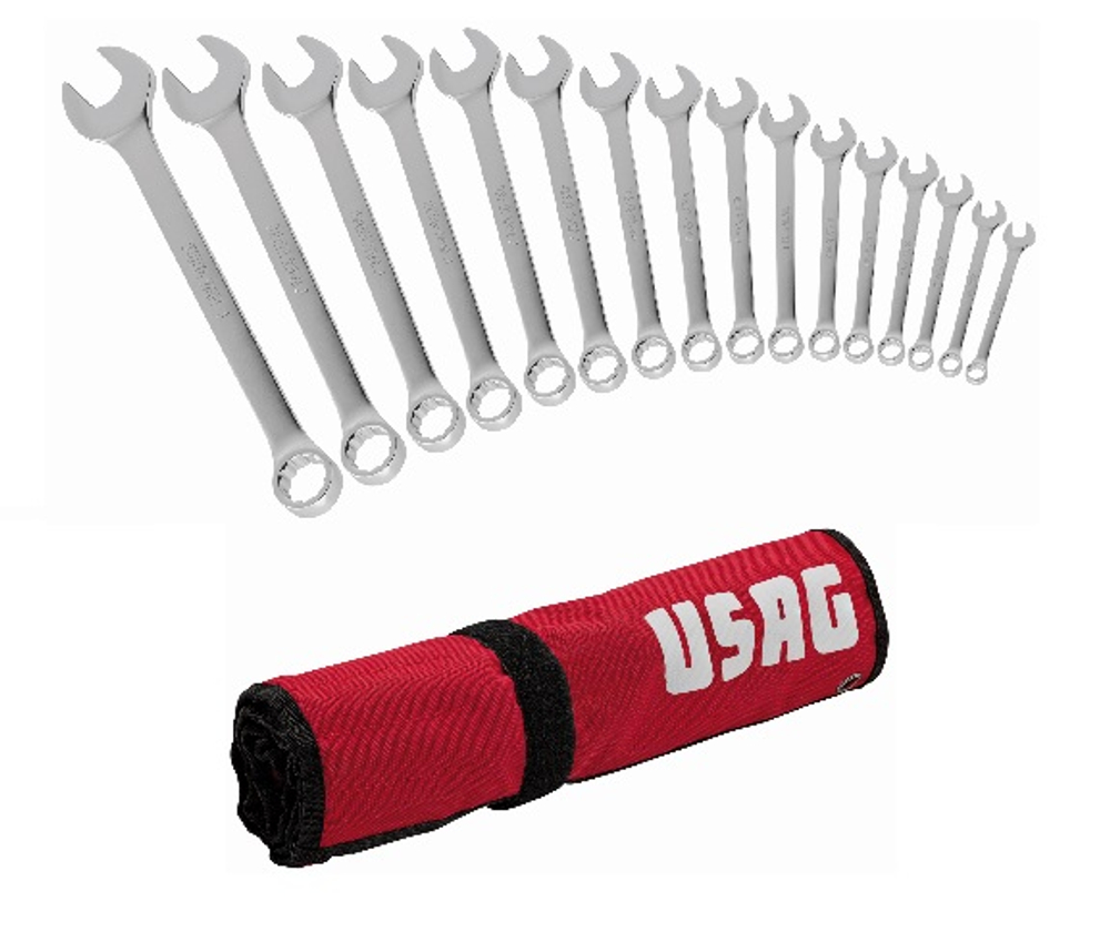 285 J/B16 Набор комбинированных ключей в тканевом чехле, USAG (Италия)