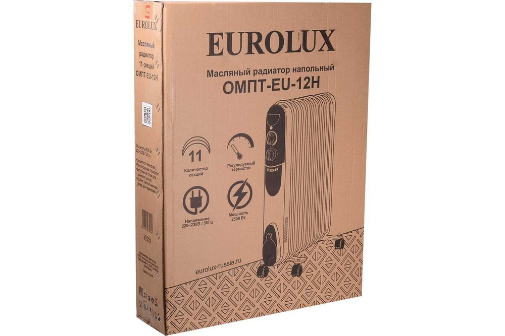 Масляный радиатор Ресанта ОМПТ-EU-12Н, 11 секций