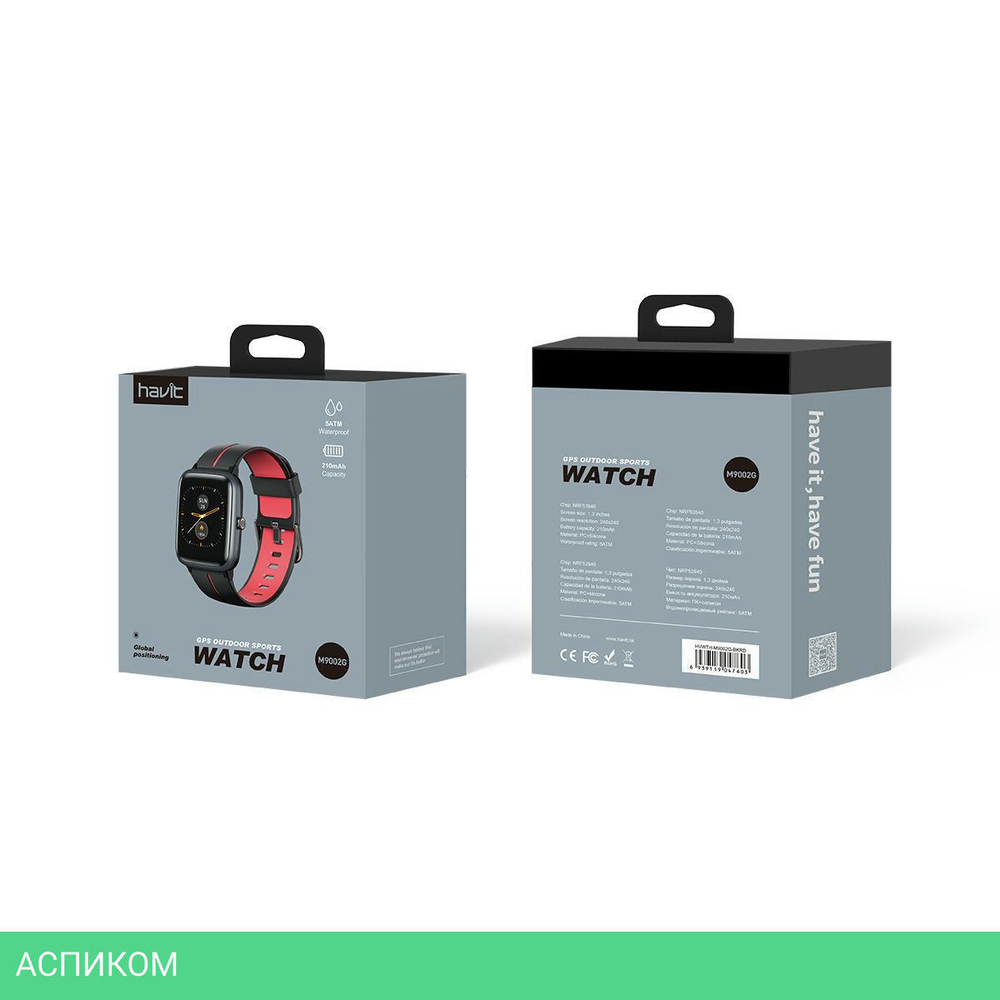 Умные часы Havit M9002G Black