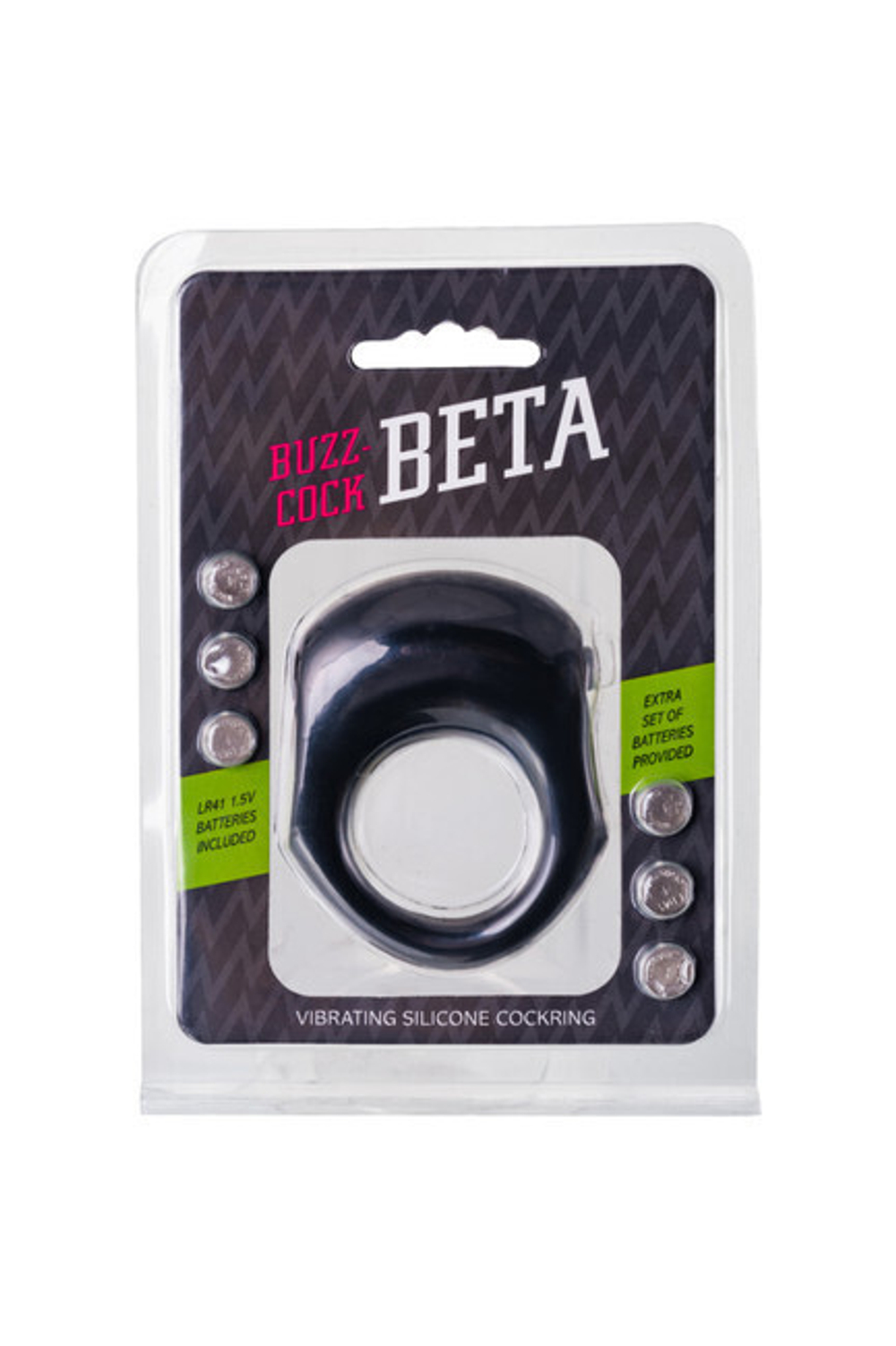 Эрекционное кольцо с вибрацией Buzz Cock Alpha (Цвет: черный)