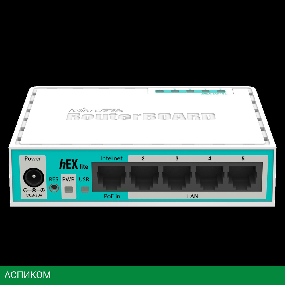 DSL-маршрутизатор Mikrotik Hex Lite RB750r2