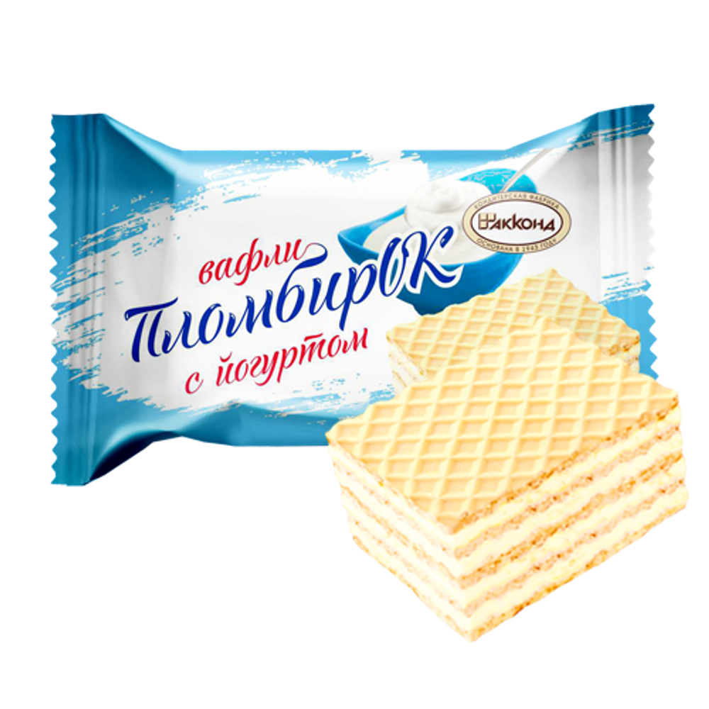 Вафли с йогуртом «ПломбирОК» АККОРД