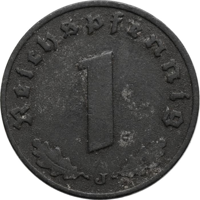 1 рейхспфенниг 1942 Германия (Третий рейх) "J"