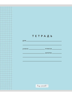 Набор тетрадей в клетку (таблица Пифагора), 12 л, голубая обложка, 20 шт