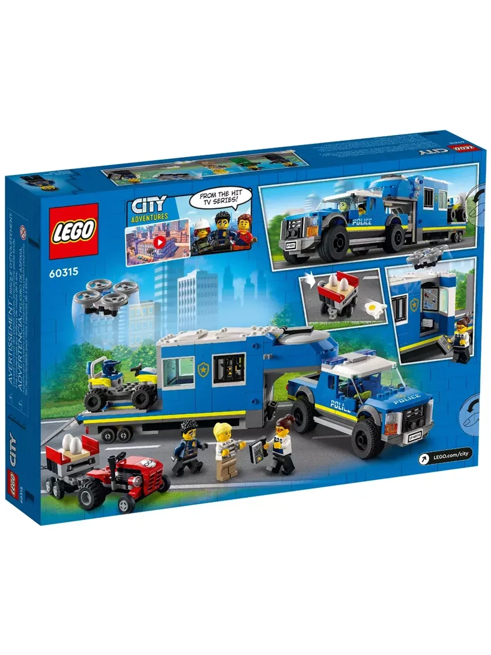 Лего 60315 Полицейский мобильный командный трейлер Lego City