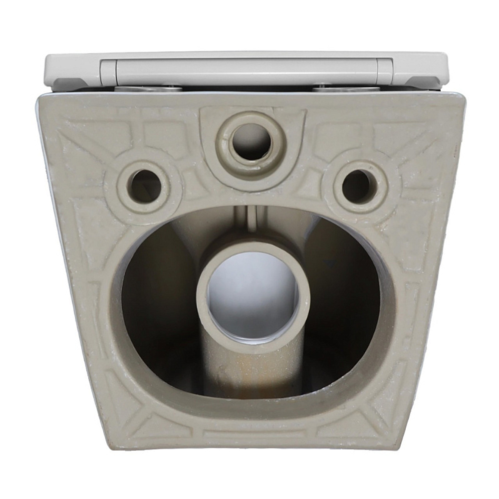 Унитаз подвесной Azario Ines White 355х485х320 безободковый, система смыва "скрытое Торнадо", с быстросъемным сиденьем "Микролифт" (AZ-W03-SW)