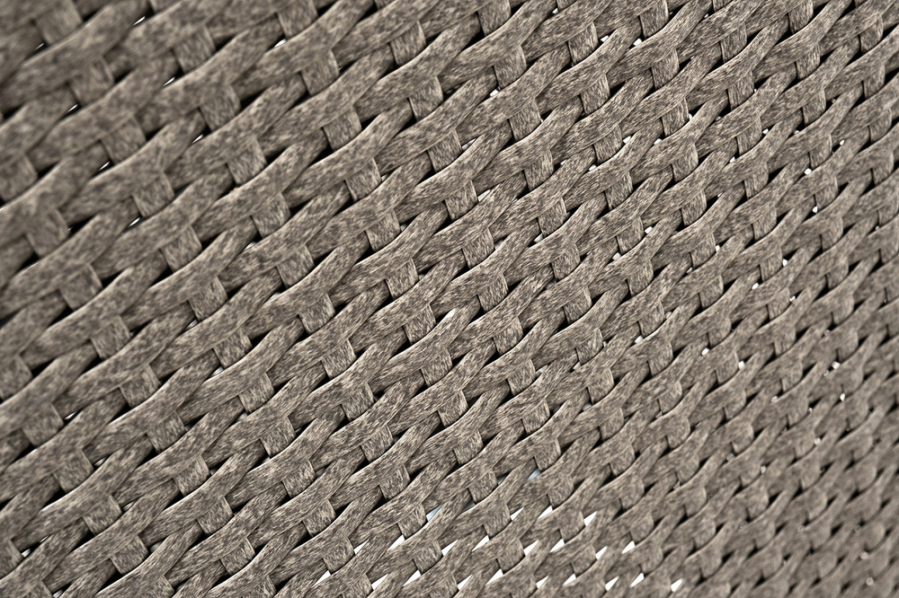 "Капучино" кашпо для цветов плетеное из искусственного ротанга, цвет бежевый